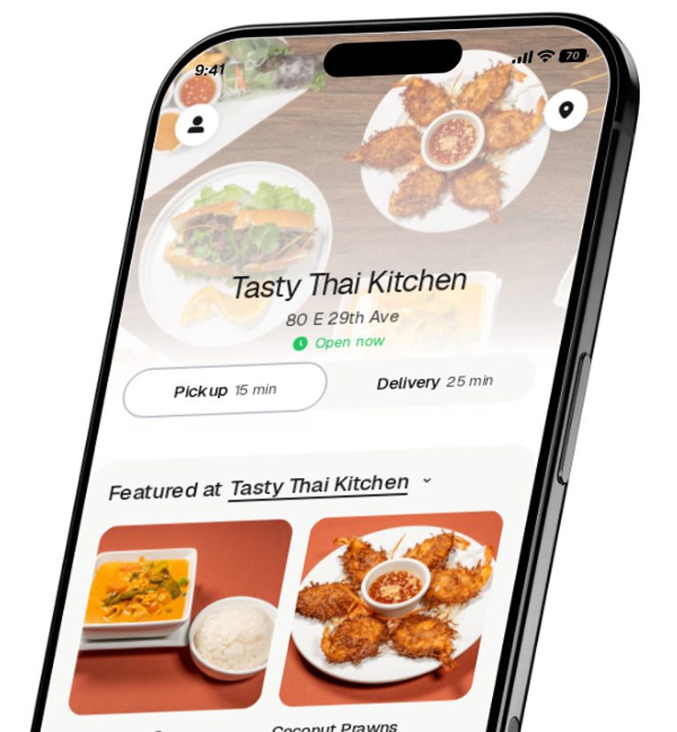 Tasty Thai Kitchen app preview