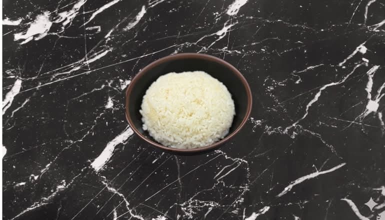 Steamed Jasmine Rice.